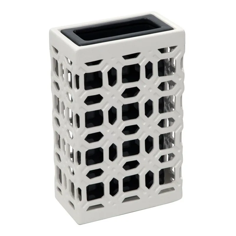 Czarno-biały wazon ceramiczny Mauro Ferretti, 31,5 cm Bonami Kup teraz