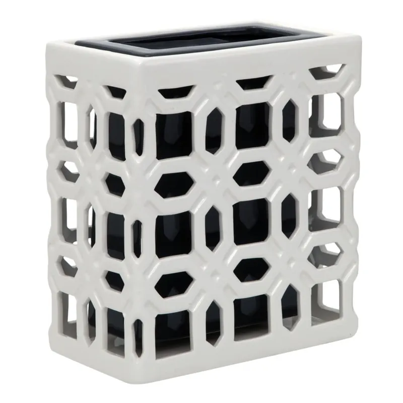 Czarno-biały wazon ceramiczny Mauro Ferretti, 22,5 cm Bonami Łatwy zwrot