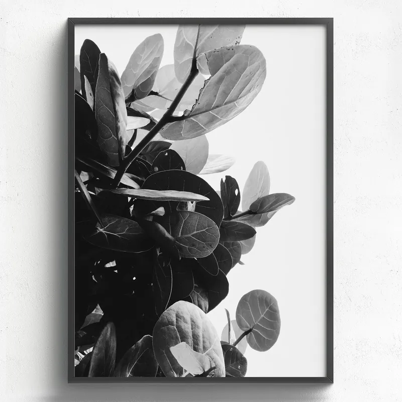 Obraz w drewnianej ramie HF Living Banes, 50x70 cm Bonami Ostatnia szansa