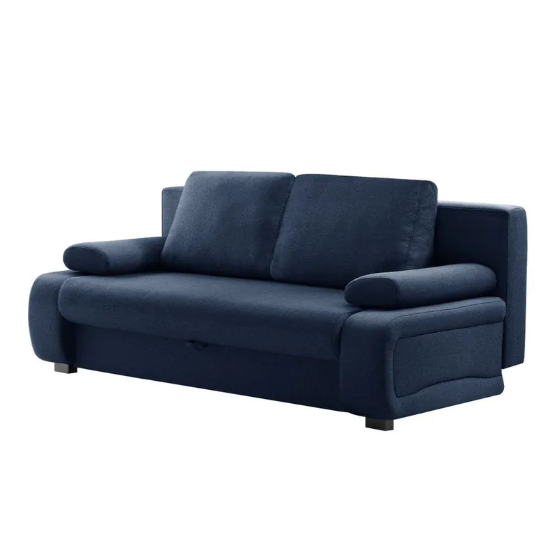 Łatwy zwrot Niebieska rozkładana sofa INTERIEUR DE FAMILLE PARIS Bonheur Bonami