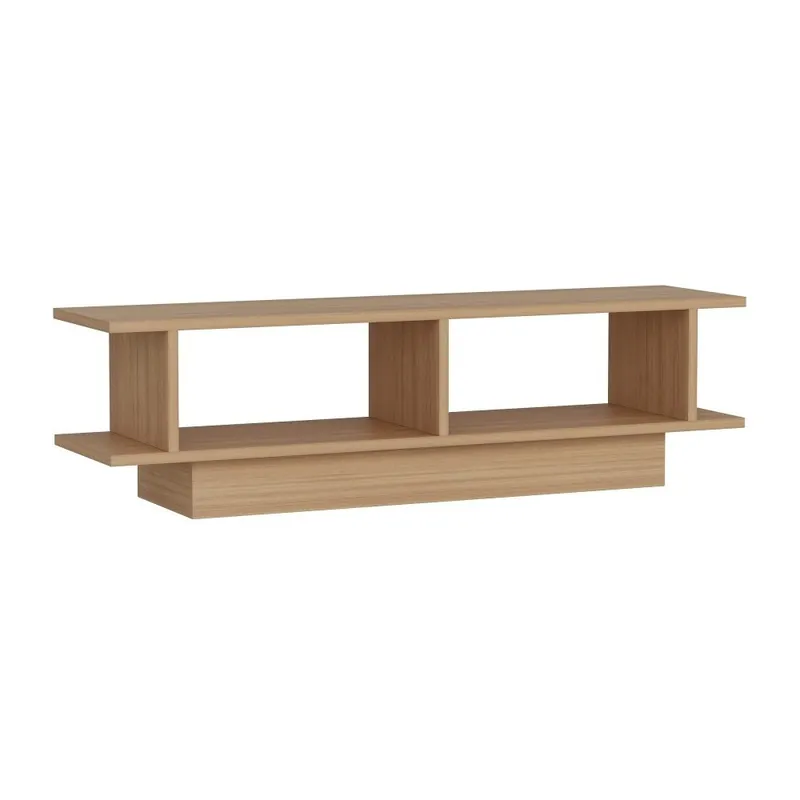 Stolik pod TV z dekorem drewna tekowego Mobito Design Mira Bonami Darmowy zwrot