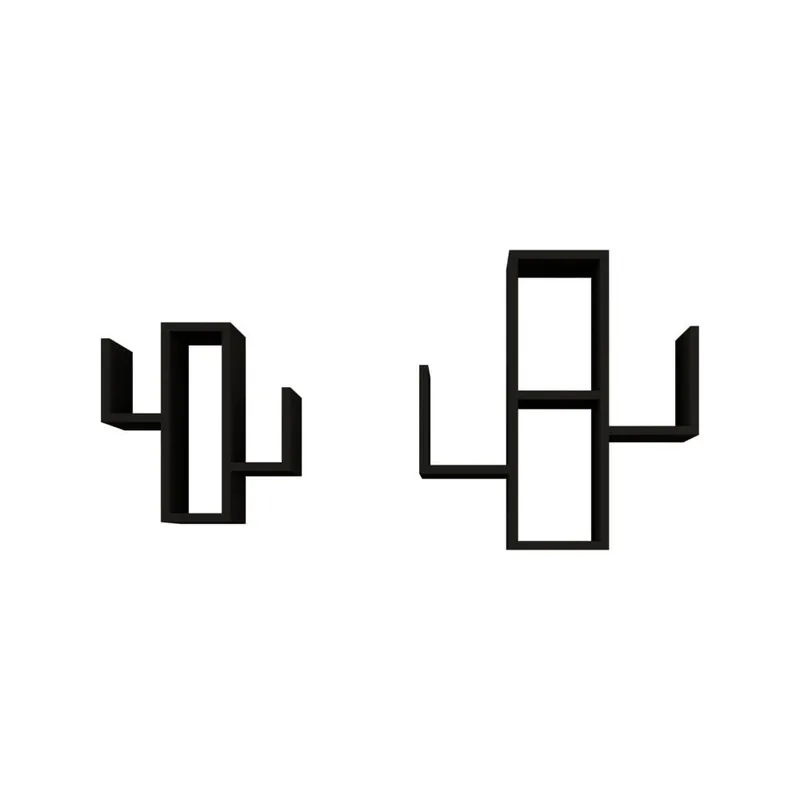 Zniżka Czarna półka Mobito Design Cactus Bonami