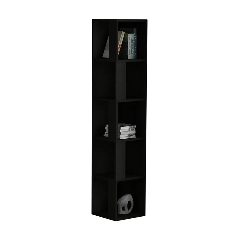 Rabat Czarna biblioteczka narożna Mobito Design Piano Bonami