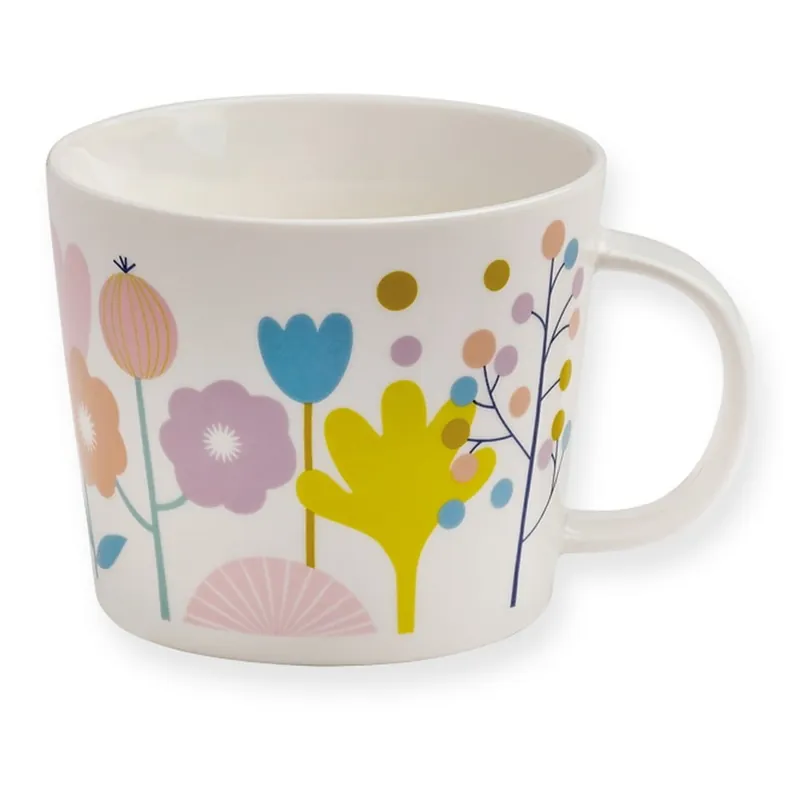 Niska cena Kubek porcelanowy MiniLabo Flowers Bonami