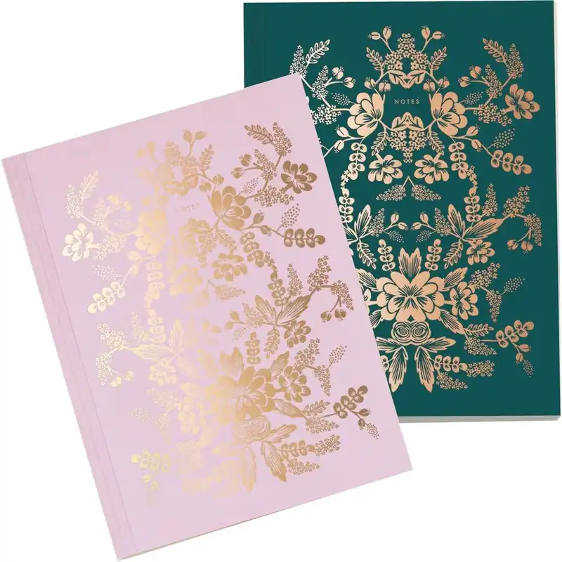 Bezpieczne zakupy Zestaw 2 zeszytów A5 Rifle Paper Gold, 32 str. Bonami