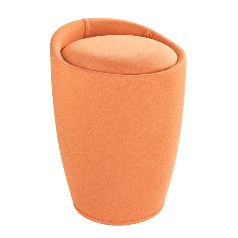 Kup online Pomarańczowy kosz na pranie i taboret w jednym Wenko Linen Look, 20 l Bonami