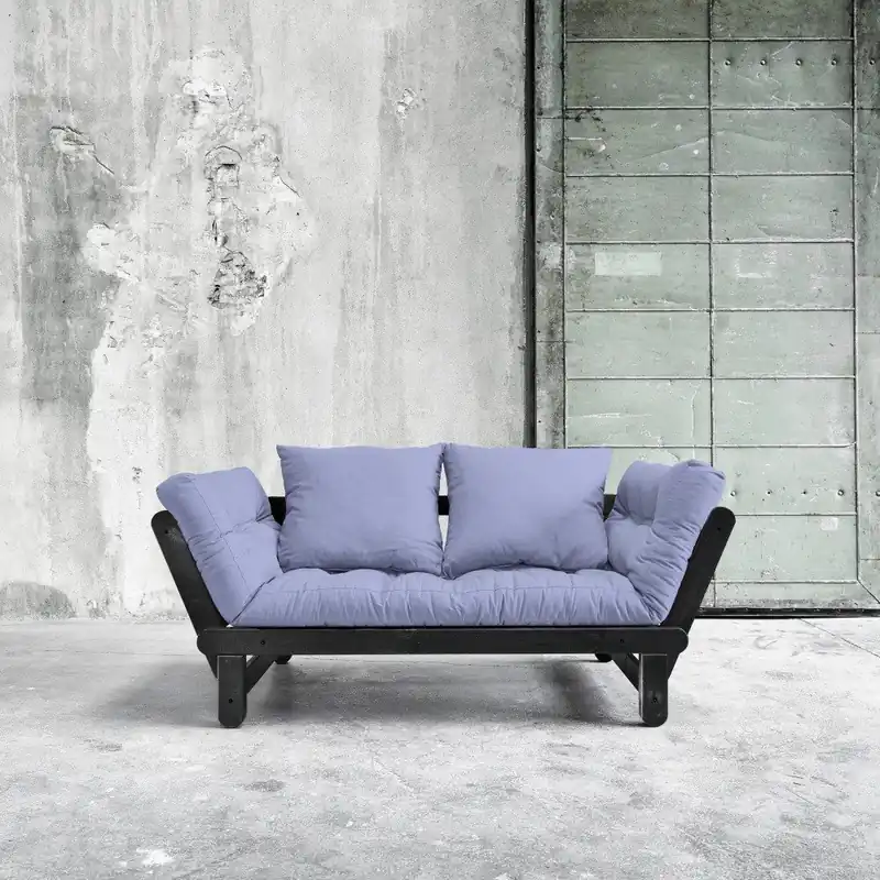 Sprawdź teraz Sofa rozkładana Karup Beat Black/Blue Breeze Bonami