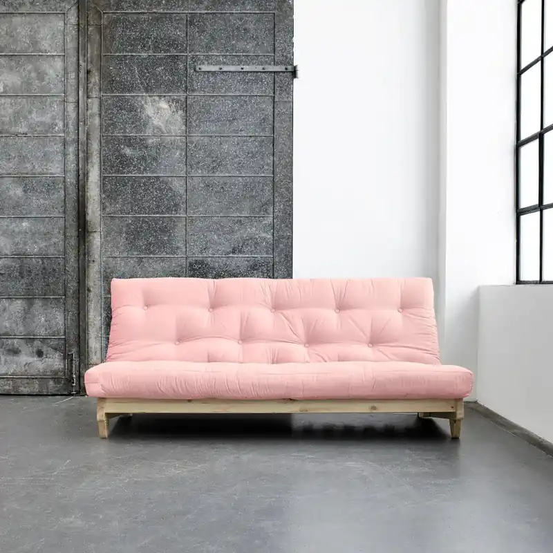 Sofa rozkładana Karup Fresh Natural/Pink Peonie Bonami Premium