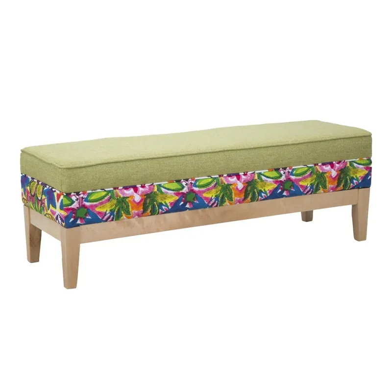Oferta limitowana Ławka z nogami z drewna bukowego Mauro Ferretti Hippie Bonami