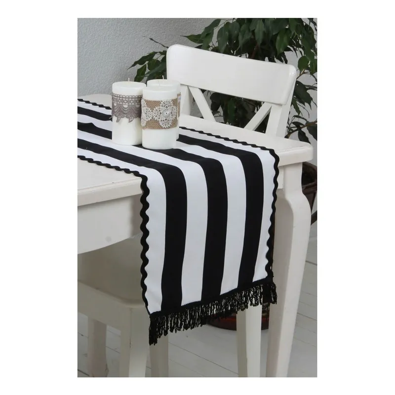 Czarno-biały bieżnik Boipelo, 150x40 cm Bonami Oferta czasowa