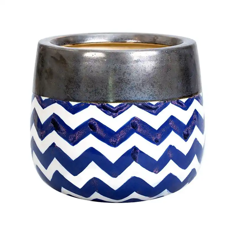 Hit cenowy Doniczka kamionkowa a’miou home Wave, ⌀ 30 cm Bonami