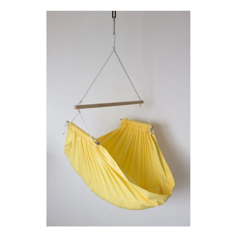 Oferta limitowana Żółty hamak huśtawka zawieszany na sufit Hojdavak Junior Bonami