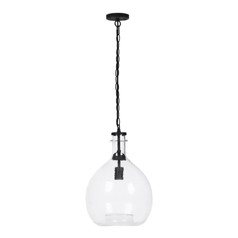 Cena promocyjna Czarna lampa wisząca Vivorum Sphere, ⌀ 33 cm Bonami
