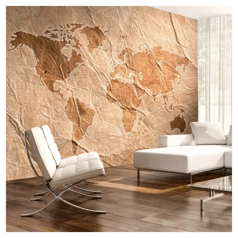 Szybka dostawa Wielkoformatowa tapeta Bimago Sandy Map, 300x210 cm Bonami