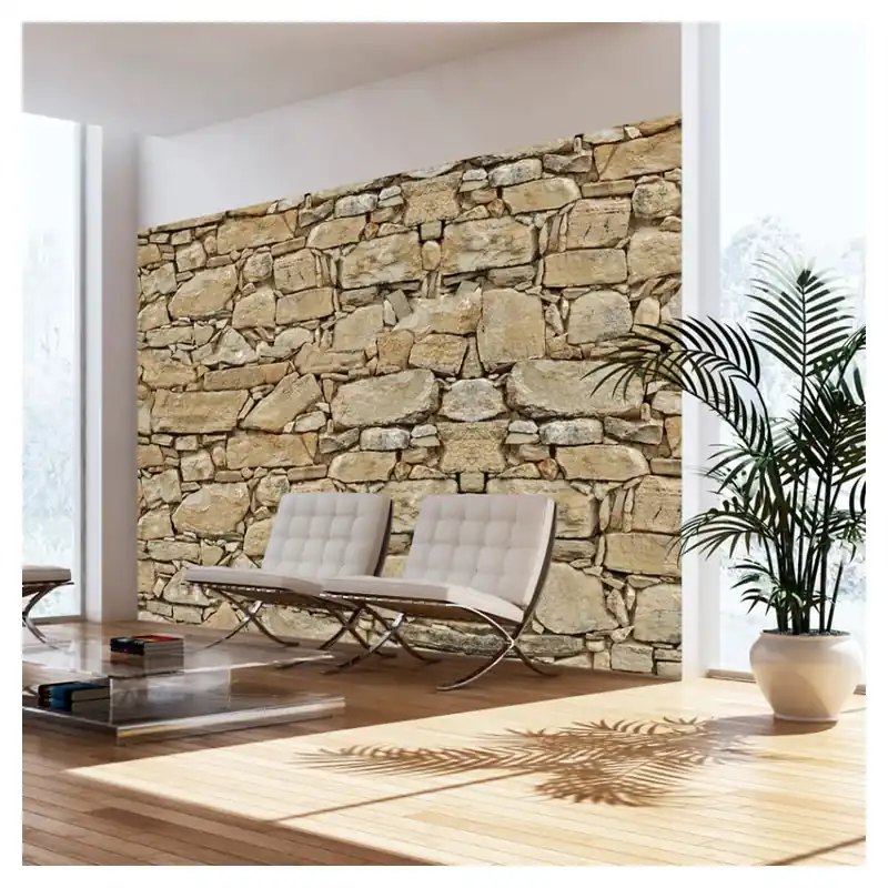 Ograniczona ilość Wielkoformatowa tapeta Bimago Stone Wall, 400x280 cm Bonami