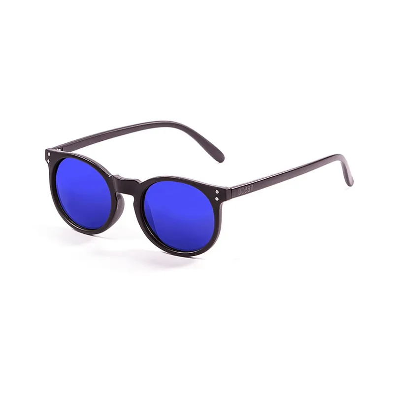 Tylko dziś Czarne okulary przeciwsłoneczne z niebieskimi szkłami Ocean Sunglasses Lizard Bishop Bonami