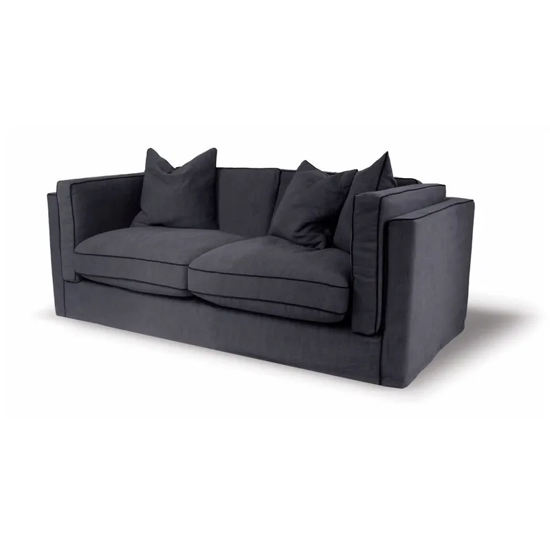 Okazja Granatowa sofa dwuosobowa Rodier Organdi Grand Bonami