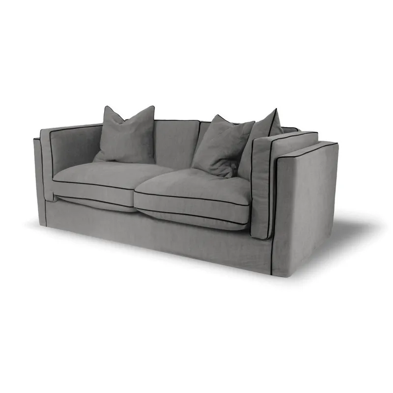 Ostatnie sztuki Grafitowa sofa dwuosobowa Rodier Organdi Grand Bonami