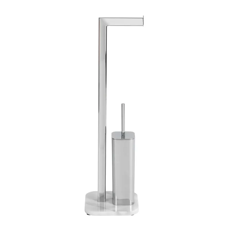 Marmurowy stojak na szczotkę do WC i papier toaletowy Wenko Onyx Bonami Oferta