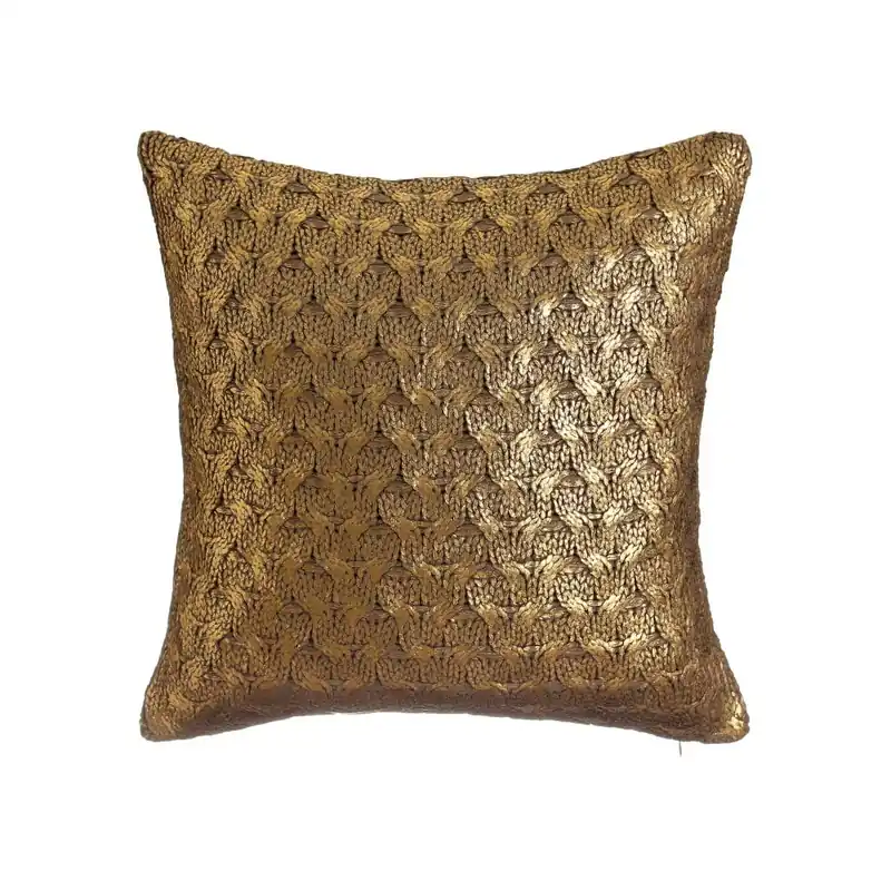 Dodaj do koszyka Złoto-brązowa poduszka Denzzo So Chic, 45 x 45 cm Bonami