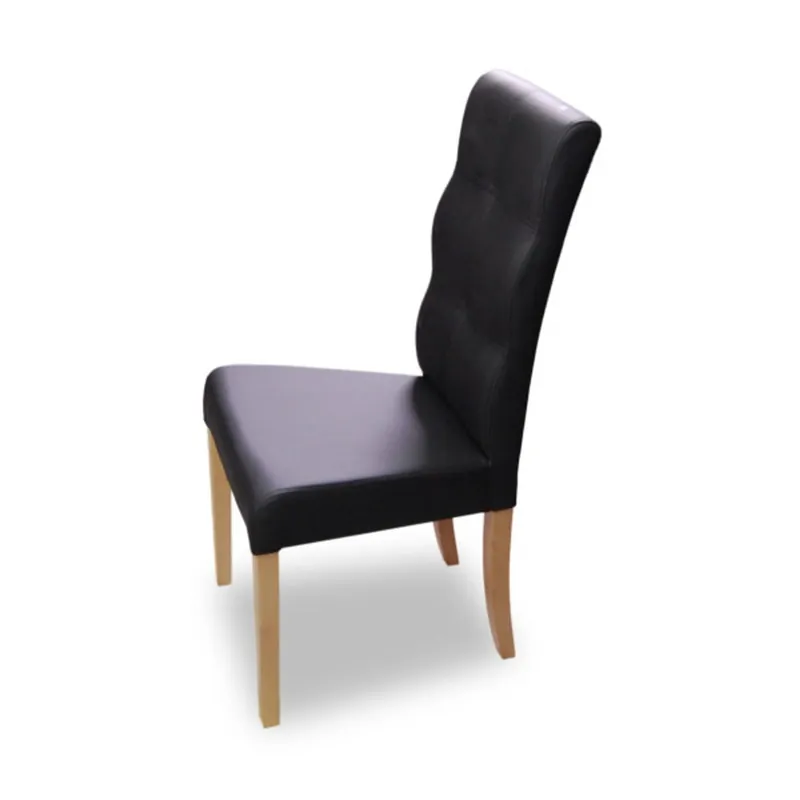 Czarne krzesło Massive Home Evie Bonami Oferta czasowa