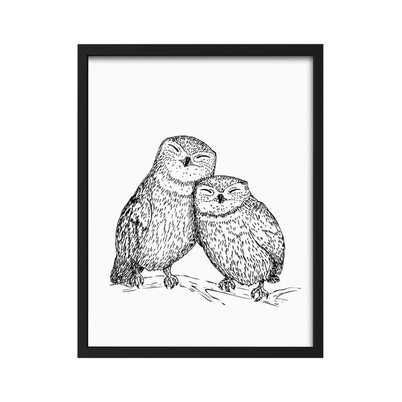 Łatwy zwrot Plakat w ramie We Love Home Love, 30x40 cm Bonami