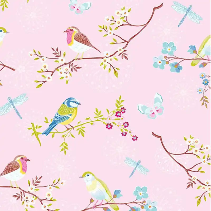 Taniej Różowa tapeta z włókna szklanego Pip Studio Lovely Bonami