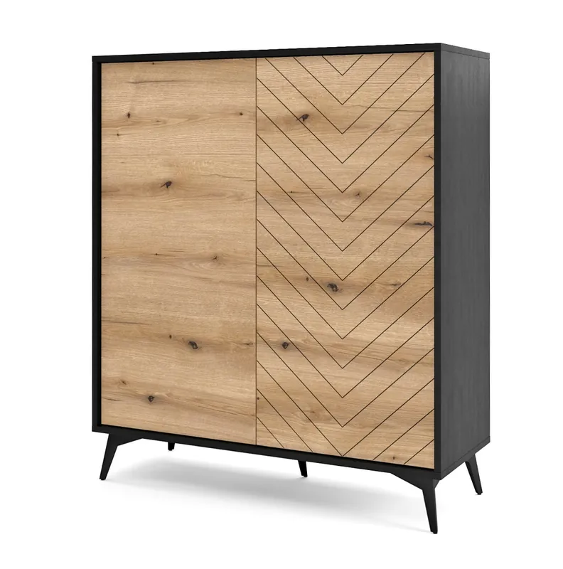 Premium VIDAR KD104 komoda 2D evoke/czarny