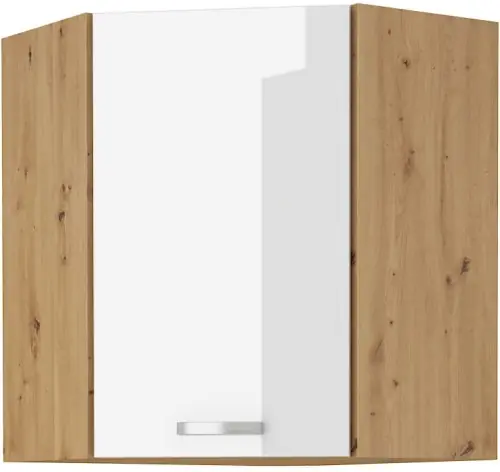 Szafka górna narożna Artisan biały połysk 60x60 GN-90 (45°) 1F Szybka dostawa