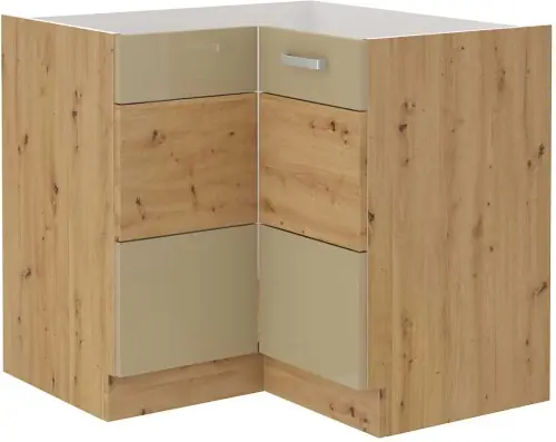 Szybka dostawa Szafka narożna Artisan Cappucino połysk 90x90 ND 2F BB