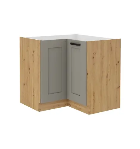 Oferta limitowana Szafka narożna Luna Clay grey/artisan 90x90 ND 2F BB