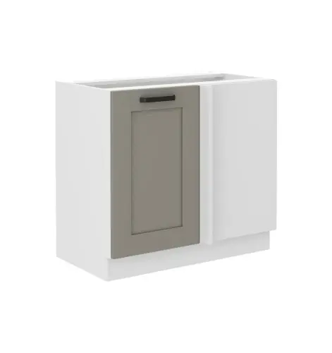 Szafka narożna Luna Clay grey/biały 105 ND 1F BB Najlepsza cena