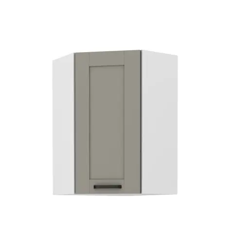 Szafka narożna Luna Clay grey/biały 60x60 GN-90 (45°) 1F Oferta