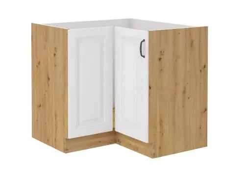 Niska cena Szafka narożna Stilo biały/artisan 90x90 DN 2F BB