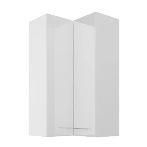 Premium Szafka wisząca narożna Lara biały połysk 60x60 GN-108 (90°) 2F