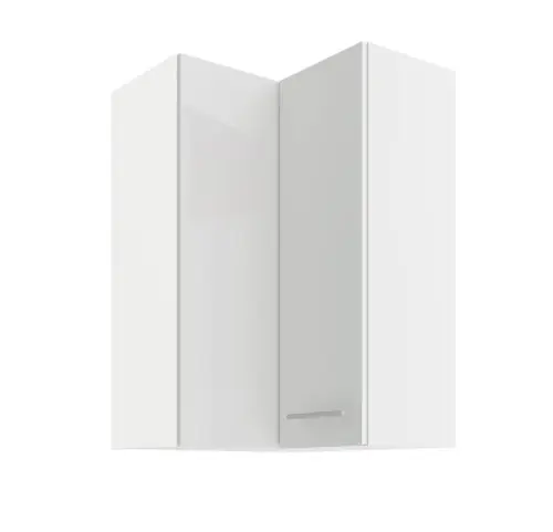 Kup online Szafka wisząca narożna Lara biały połysk 60x60 GN-90 (90°) 2F