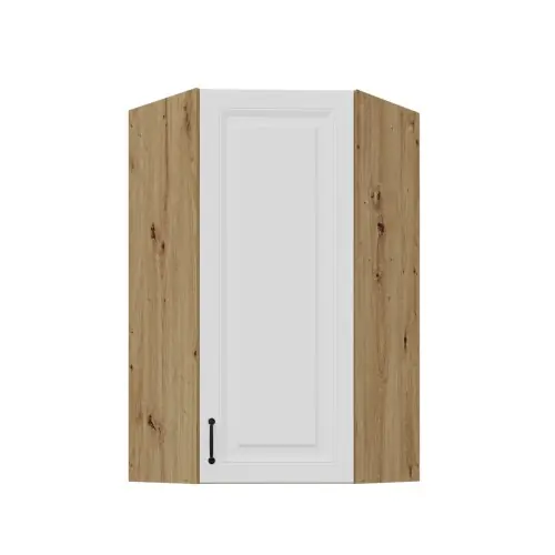 Szafka wisząca narożna Stilo biały/artisan 60x60 GN-108 (45°) 1F Nowy