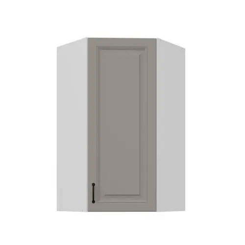 Szafka wisząca narożna Stilo Clay Grey/biały 60x60 GN-108 (45°) 1F Rabat
