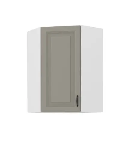 Szafka wisząca narożna Stilo Clay Grey/biały 60x60 GN-90 (45°) 1F Nowość