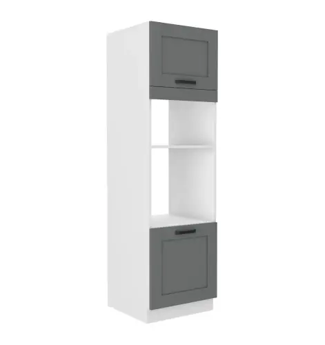 Tylko dziś Zabudowa piekarnika oraz mikrofali Luna Dust grey/biały 60 DPM-210 2F