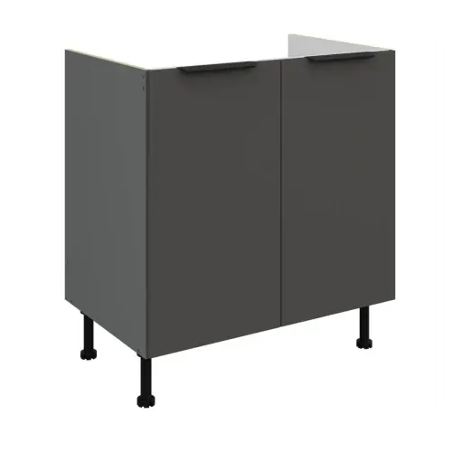Popularny Zabudowa zlewu Aria grafit/antracyt 80 ZL 2F BB