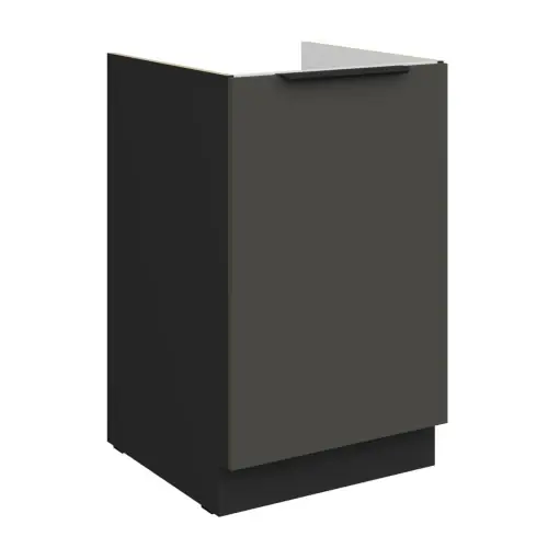 Zabudowa zlewu Aria grafit/czarny 50 ZL 1F BB Promocja