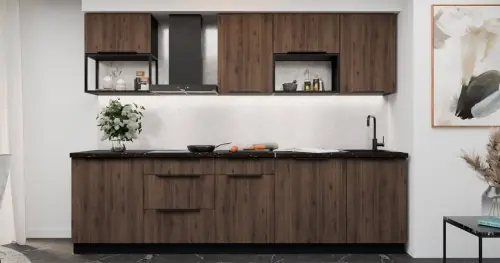 Zestaw mebli kuchennych Monza 280cm z blatem Łatwy zwrot