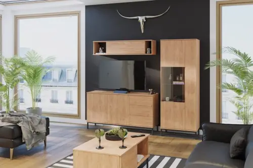 Nowość Zestaw mebli salon Querty 3 hikora