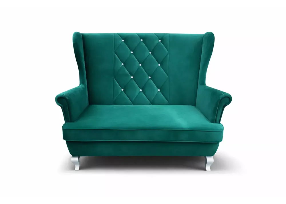 Cena promocyjna Skandynawska sofa uszak 2 osobowa z przeszyciami