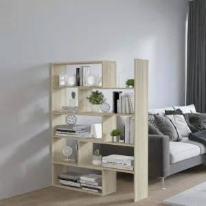 Wysoki regał stojący Karo 1 Sonoma z półkami w stylu loft Ekspresowa dostawa