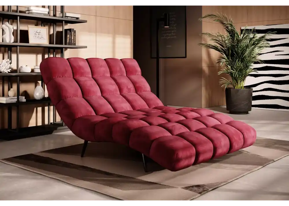 Nowoczesny szezlong pikowany Del 120 chesterfield do salonu Premium