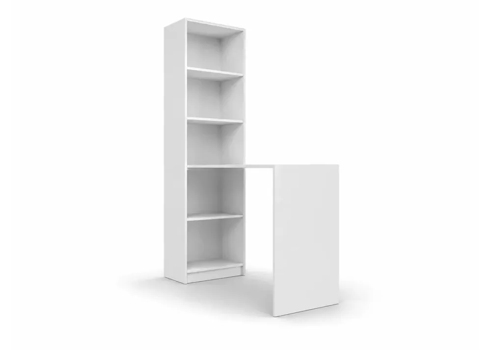 Minimalistyczny regał Roni z biurkiem 50 cm Ekspresowa dostawa