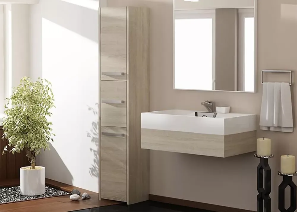 Szafka łazienkowa Stella 40 cm 3-drzwiowa odporna na promieniowanie UV Oferta limitowana