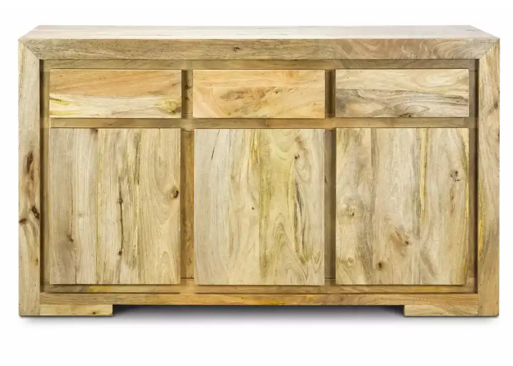 Ostatnie sztuki Komoda 150 cm Amiya z litego drewna mango 3 szuflady